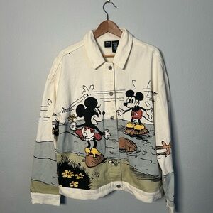 Rare Minnie and Mickey Mouse Disney Jean Jacket limited edition